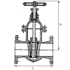 Cast iron gate valve, non-rising hand wheel | KP